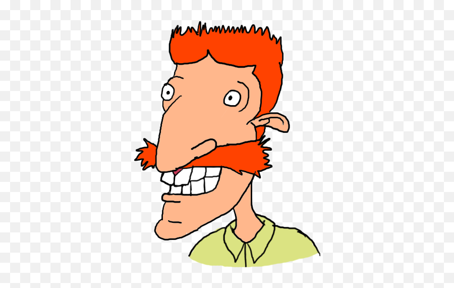 Nigel Thornberry Mustache Png - Cartoon Guy With Orange Cartoon Guy With Orange Mustache,Real Mustache Png