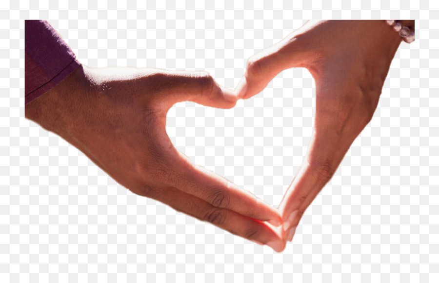 Couple Forming Heart With Hands - Couple Holding Hand Png,Hands Transparent