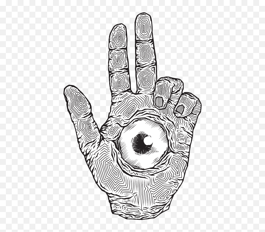 Png Transparent Hand Eyeball - Baphomet Sign,Grandparents Png