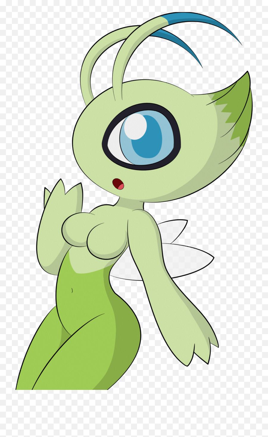 Anthro Celebi Transparent Png Image - Celebi Anthro,Celebi Png