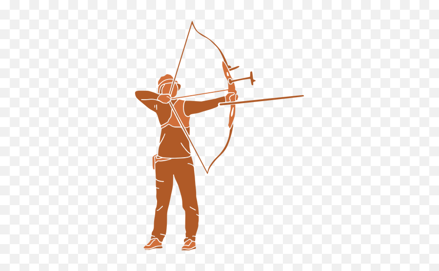 Archery Man Right Flat - Transparent Png U0026 Svg Vector File Bow,Archery Arrow Png