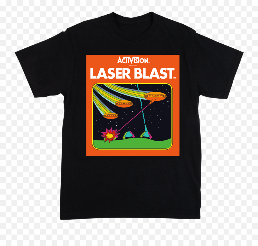 Activision Classic Laser Blast Tee - Laser Blast Atari 2600 Box Png,Laser Blast Png