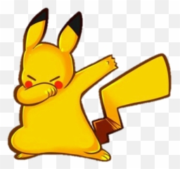 Download Hd Pikachu Pokemon Dabb - Sticker Png