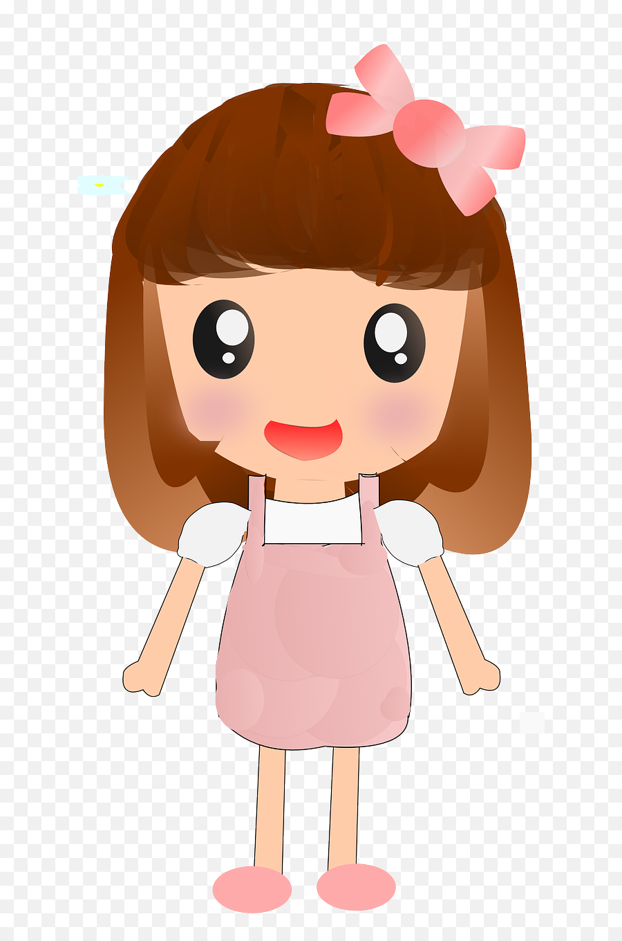 Cute Cartoon Girl Image Hq Png - Cartoon Girl Transparent Background,Png Animation