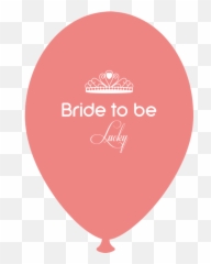 Bride To Be Lucky Printed Latex Balloons Radar Gibtbl - M A The Logo png