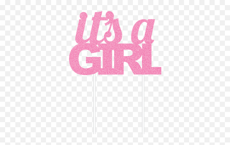 Baby Shower Pink Balloon Agencies - A Girl Topper Png,It's A Girl Png