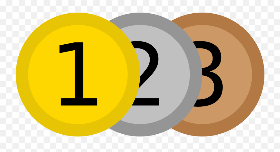 Medals Icon - Transparent 1 2 3 Icon Png,1/2 Icon
