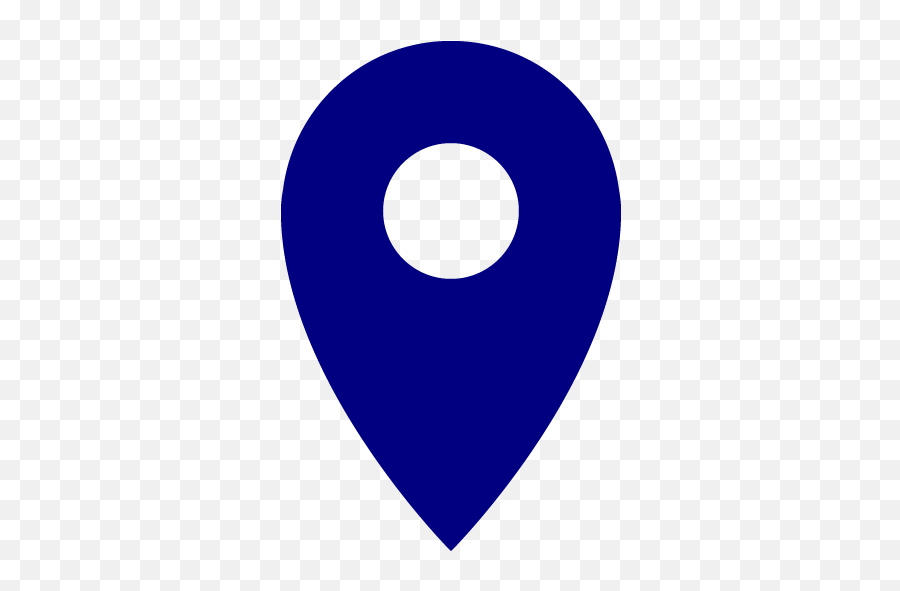 Navy Blue Pin 8 Icon - Free Navy Blue Pin Icons Pin Location Icon Blue Png,Location Pin Icon