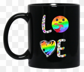 Love Lgbt Care Facebook Icon Ribbons Hippie Peace Sign Shirt Matching Proud Gay Lesbian Gifts Mug - Yoda One For Me Baby png