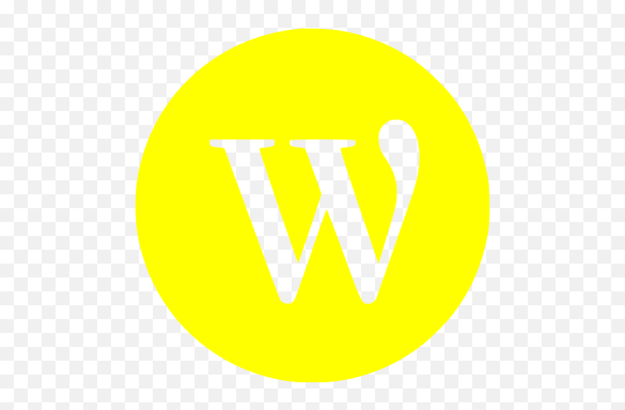 Yellow Wordpress 4 Icon - Free Yellow Site Logo Icons Dot Png,Subway Icon Png