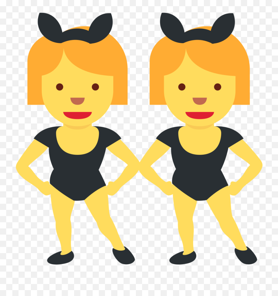 Women With Bunny Ears Emoji - What Emoji People With Bunny Ears Partying Emoji Png,Ear Vector Icon