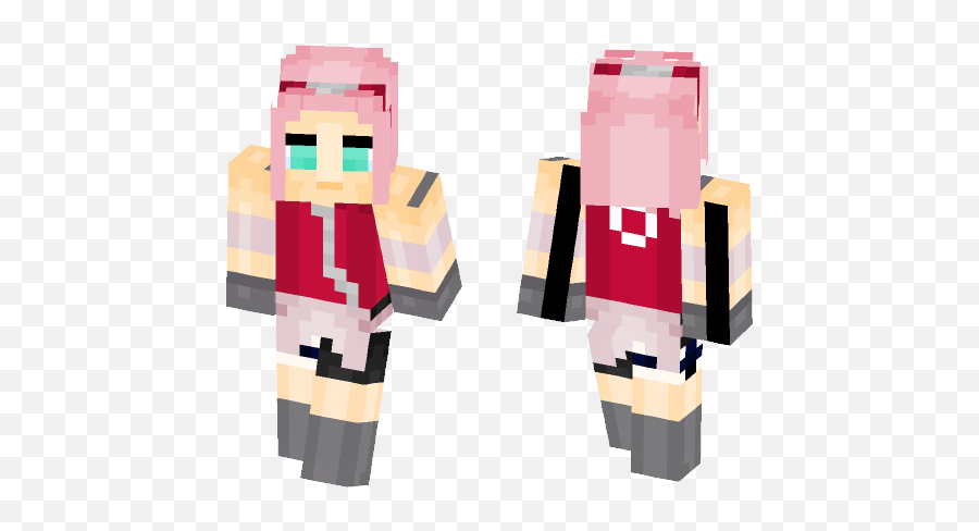 Download Sakura Ts Naruto Shippuden Minecraft Skin For Free - Teddy Bear Minecraft Skin Png,Sakura Naruto Png