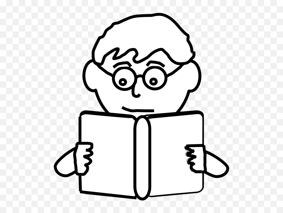 Download Free Boy Reading Book Png Hd Icon - Read Clipart Black And White,Book Online Icon