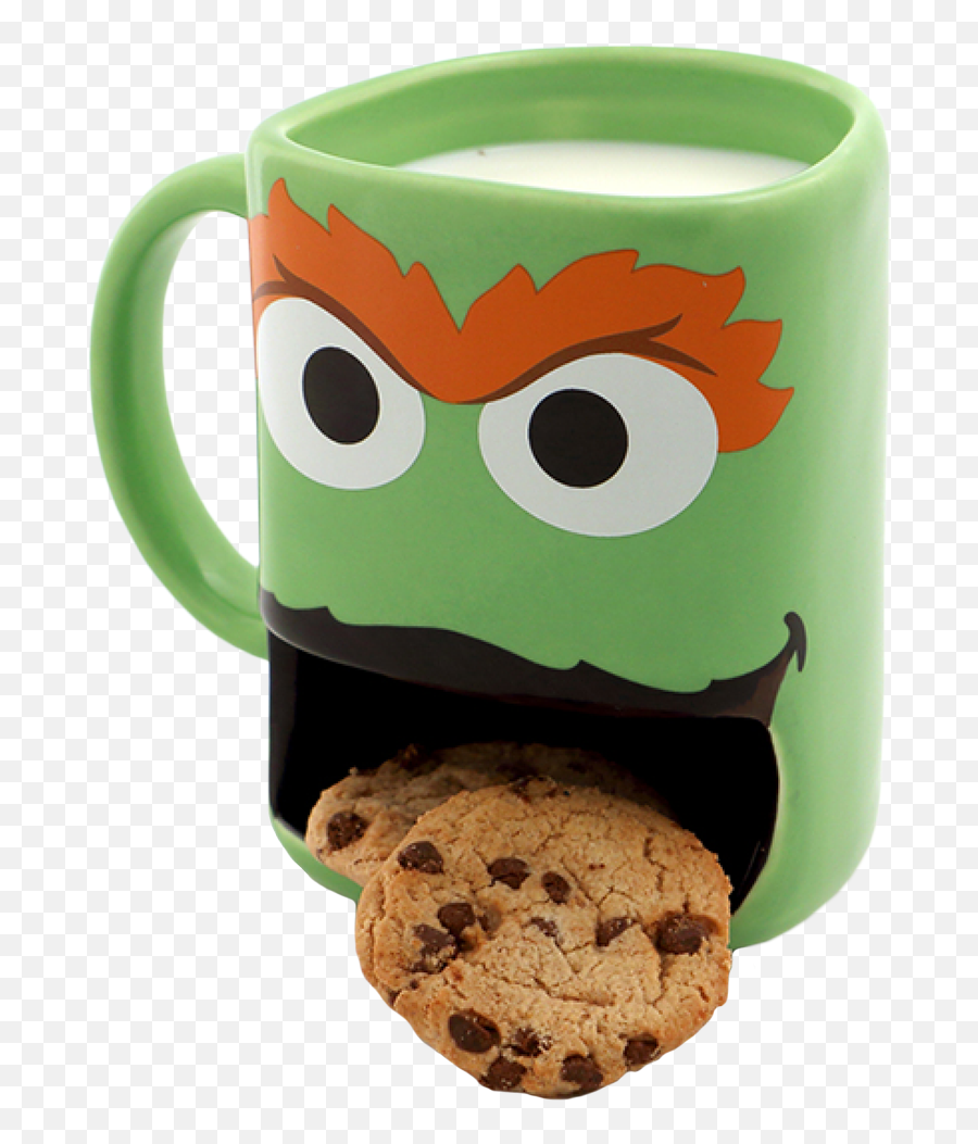 Sesame Street - Oscar The Grouch Milk U0026 Cookies Dunk Mug By Oscar The Grouch Mug Png,Oscar The Grouch Png