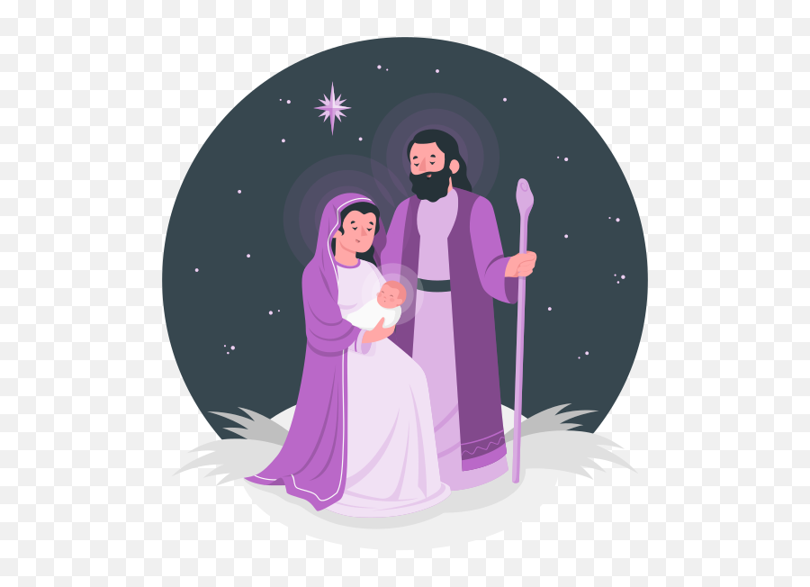 Nativity Customizable Isometric Illustrations Amico Style Png Icon