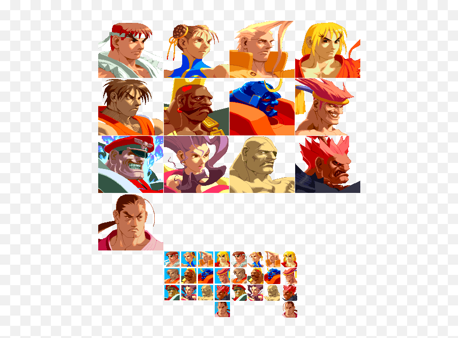 Arcade - Street Fighter Alpha Zero Character Portraits Png,Street Fighter Icon