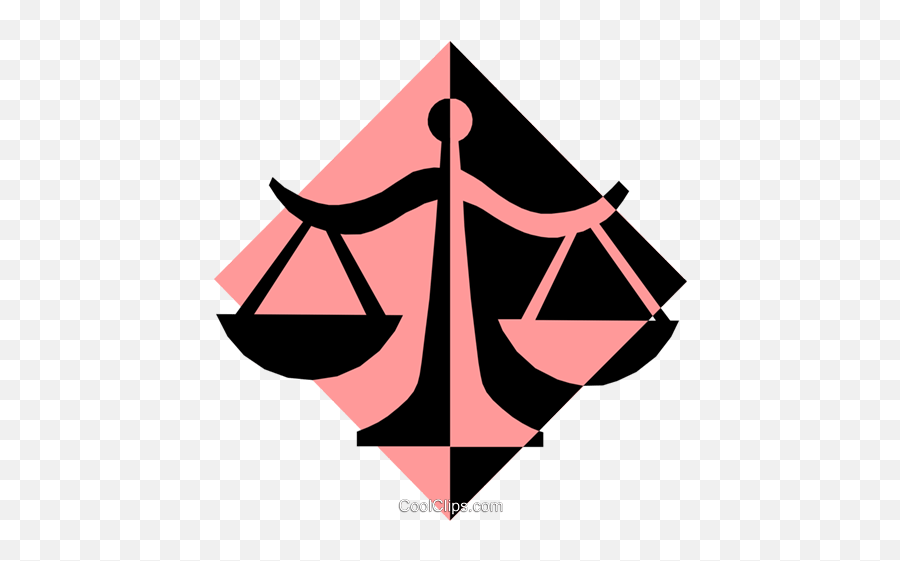 Scales Of Justice Royalty Free Vector Clip Art Illustration - Scales Of Justice Clip Art Png,Scales Of Justice Png
