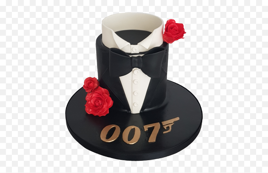 James Bond Cake U2013 Me Shell Cakes - Garden Roses Png,James Bond Png