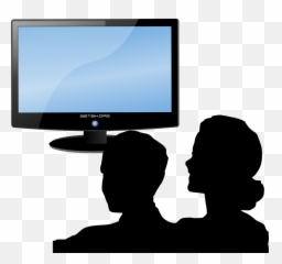 Watching Tv Clipart Png - Plaza Mayor,Television Png