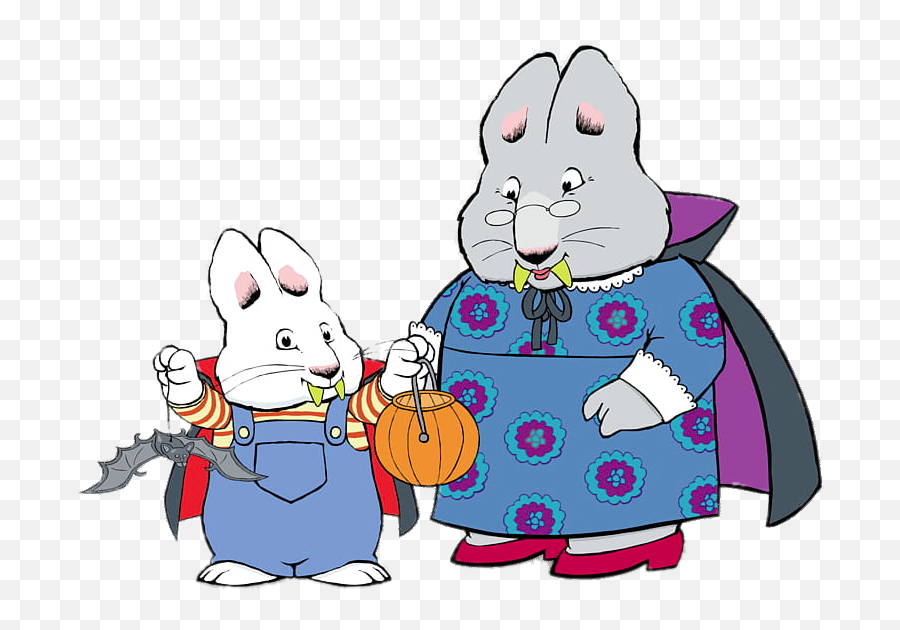 Check Out This Transparent Max And Ruby Halloween Outfits - Max And Ruby Coloring Pages Png,Family Clipart Png