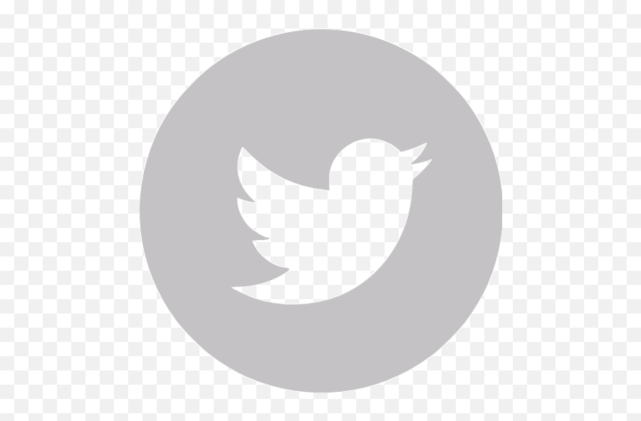 Silver Twitter 4 Icon - Free Silver Social Icons Twitter App Png,Twitter Logo Black And White Transparent
