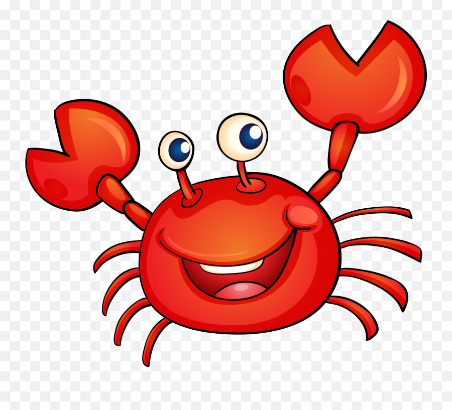 Crab Cartoon Vector Png Download - Crab Cartoon Png,Crab Transparent Background