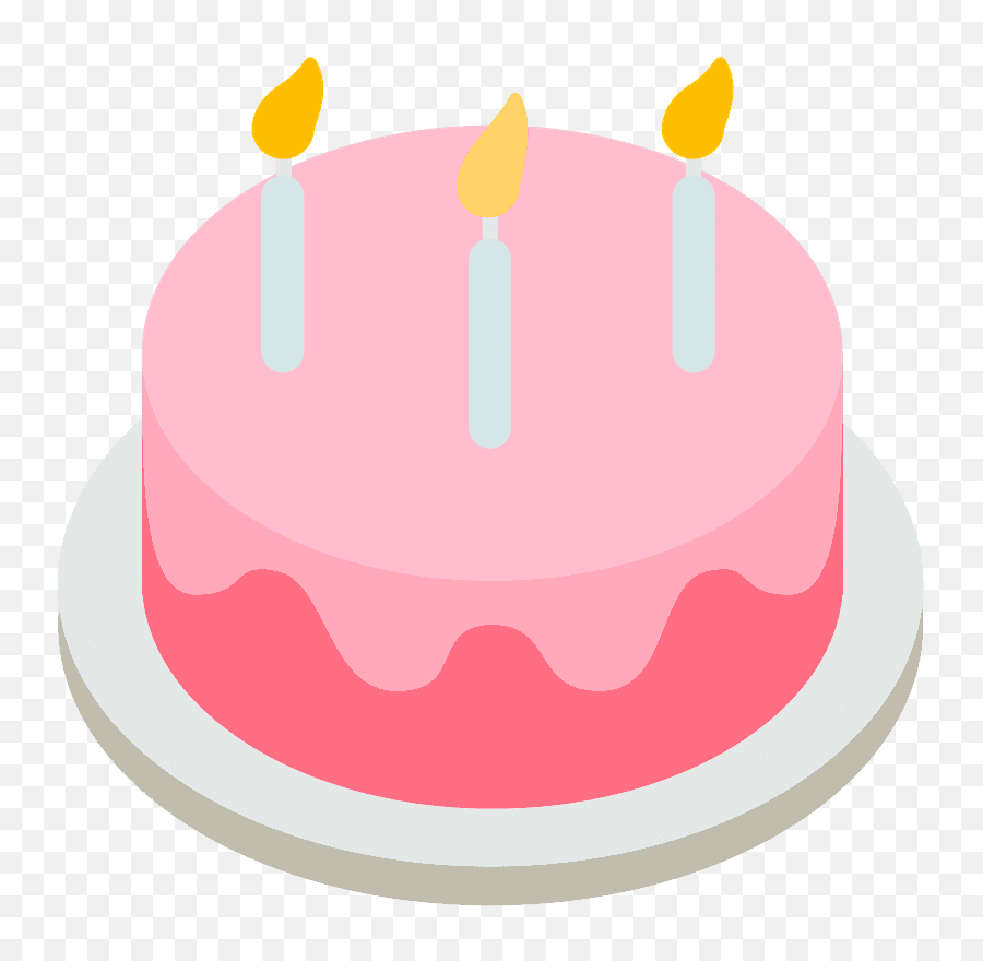 Birthday Cake Emoji For Facebook Email - Transparent Background Cake Emoji Png,Facebook Emoji Png