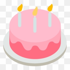 Birthday Cake Emoji For Facebook Email - Transparent Background png