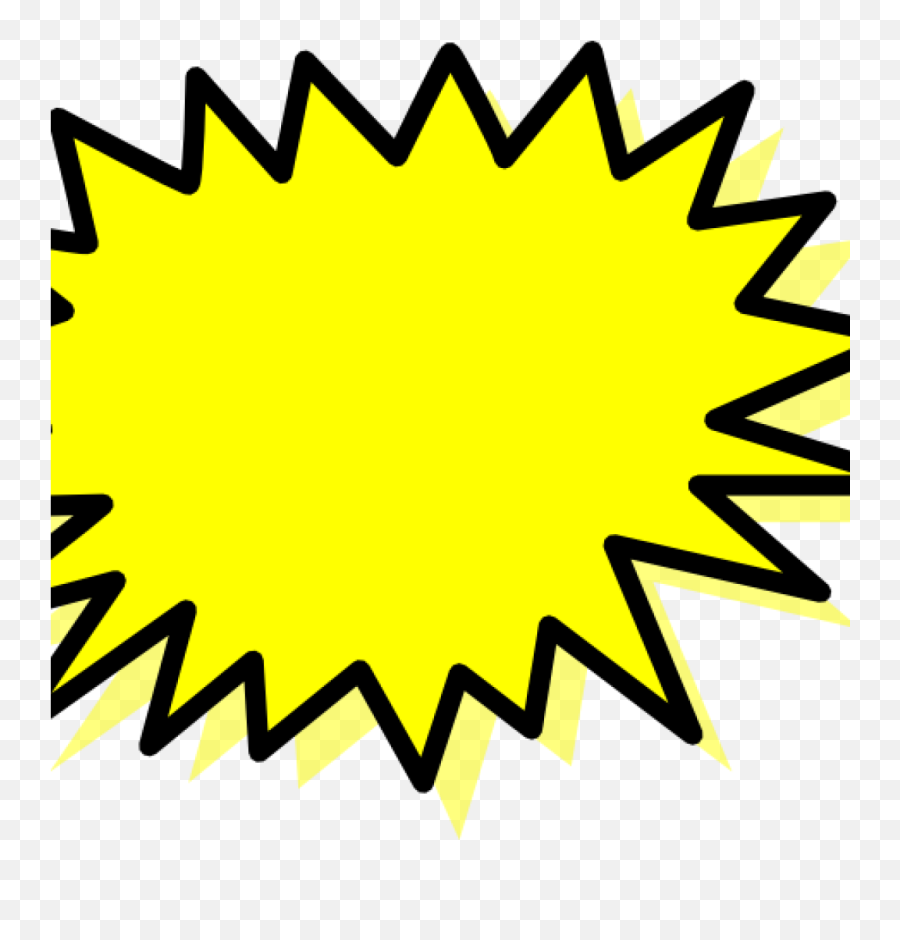 Pow Clip Art - Yellow Price Tag Png,Explosion Clipart Transparent