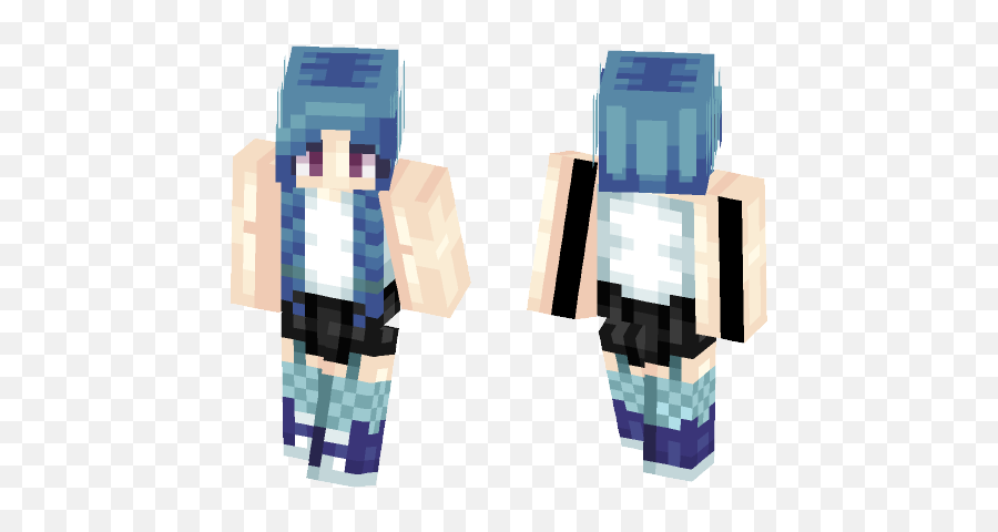 Download - U003du003d Blue Braids Lul Minecraft Skin For Free Lego Png,Lul Png