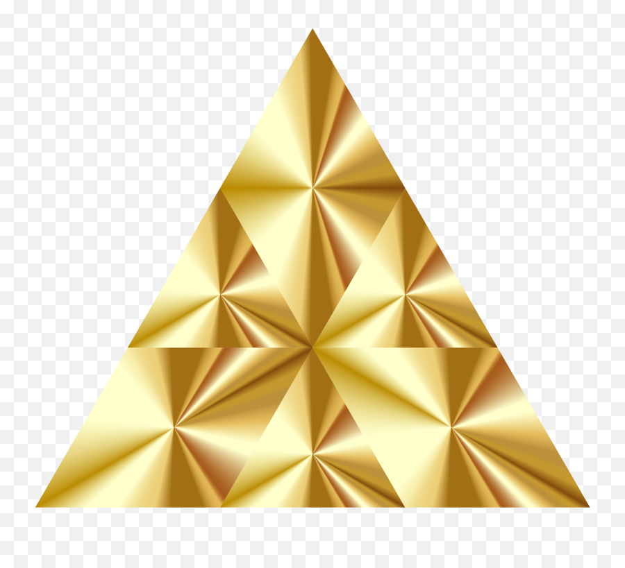 Gold Triangle Png Picture - Gold Triangle Clpiart,Gold Triangle Png