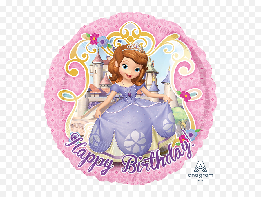 Download Sofia The First Happy Birthday Balloon Happy Birthday Princess Sofia The First Png First Birthday Png Free Transparent Png Images Pngaaa Com