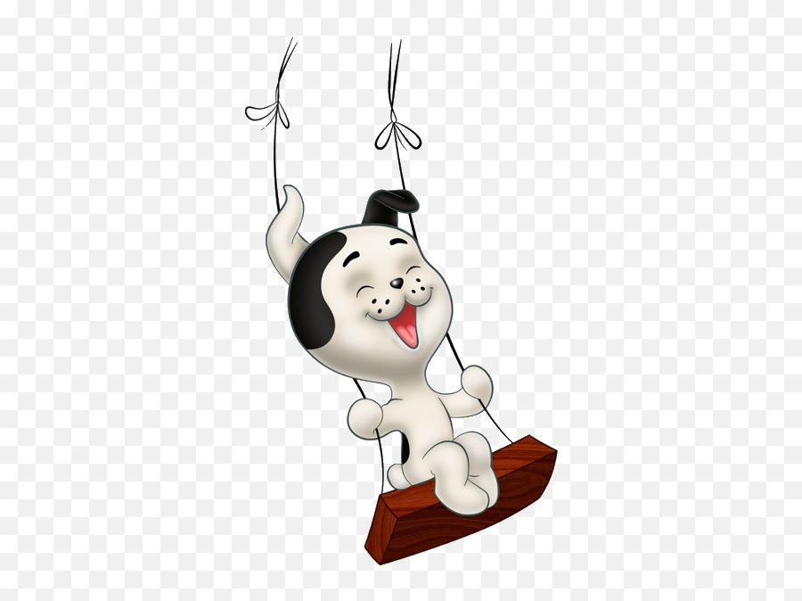 Dalmatians - Dog On A Swing Clipart Png,Dog Cartoon Png