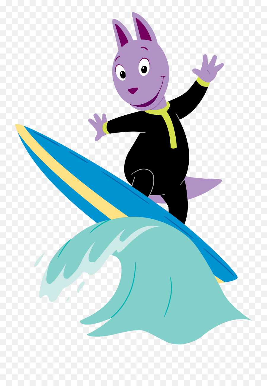 Hands Clipart Surfer - Backyardigans Tasha Surfer Png Austin Backyardigans Surfing,Surfer Png