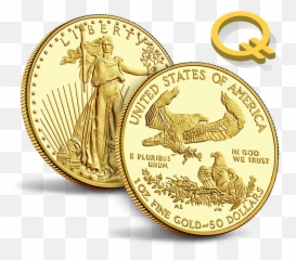 Quintric - Gold Us Coin png