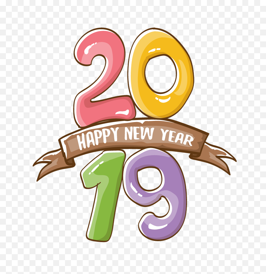 2019 Happy New Year 19 Vector - Poster Happy New Year Vector Happy New Year 19 Png,Happy New Year Logos