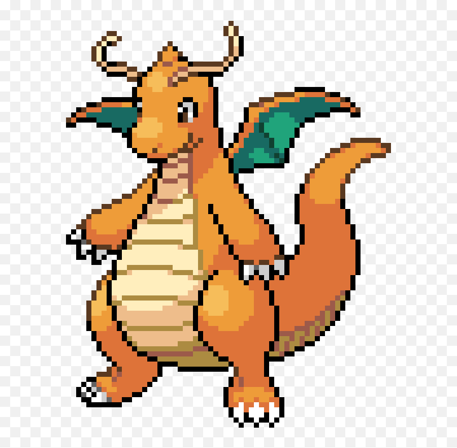 Original Dragonite Png Image - Dragonite Pixel Art,Dragonite Png