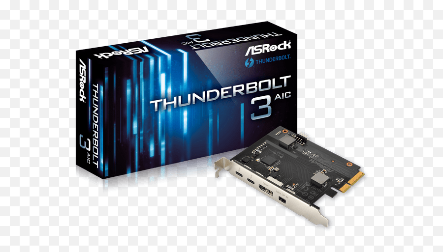 Asrock U003e Thunderbolt 3 Aic - Pci E To Thunderbolt 3 Png,Thunderbolt Png