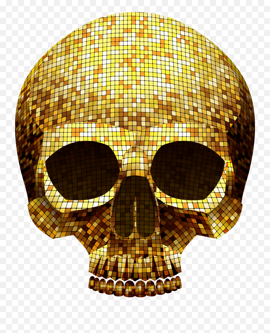 Golden Skull Vector Png - Golden Skull Png,Skull Vector Png
