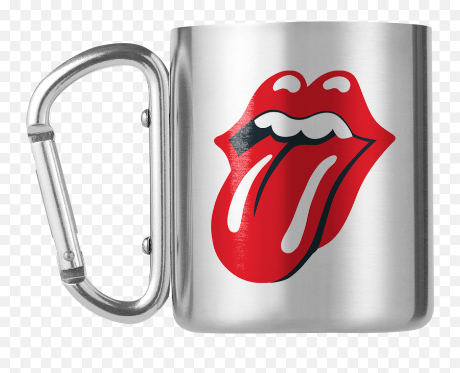 Rolling Stones Tongue Carabiner Mug - Guns And Roses Logo Png,Tongue Transparent