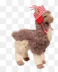 Douglas Zephyr Taupe Llama With Hat U2013 The Animal Kingdom - Zephyr Llama Png,Llama Transparent