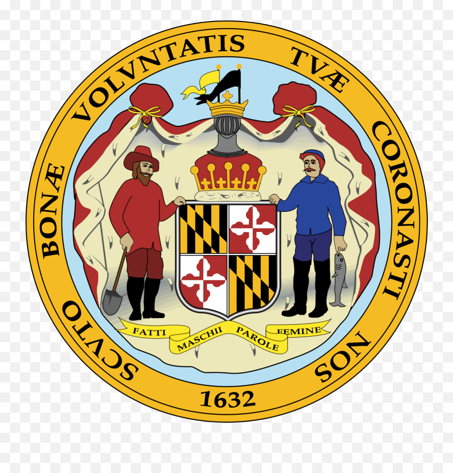 Seal Of Maryland - State Seal Maryland Seal Png,Maryland Logo Png
