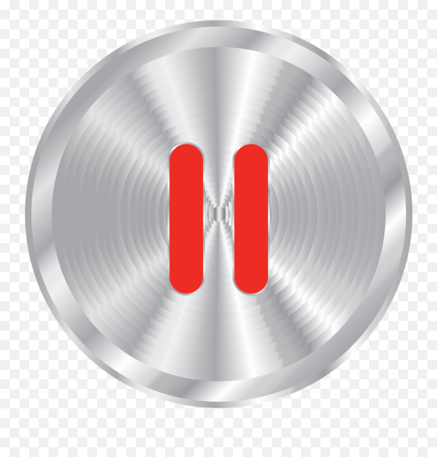 Free Silver Music Button Pause Png With - Pause Button Silver Png,Pause Symbol Png