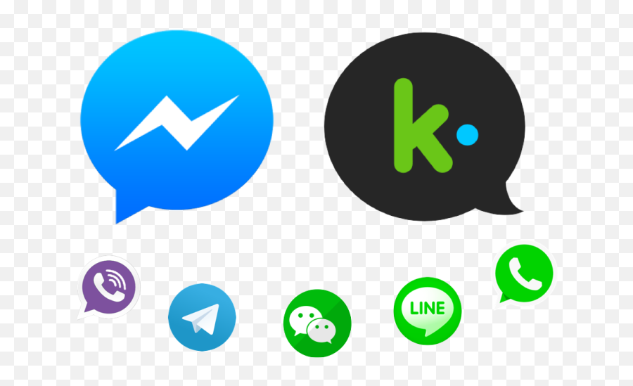 Facebook Messenger Transparent Png - Top Messaging Apps 2019,Facebook Messenger Png