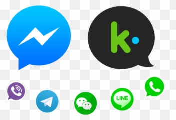 Facebook Messenger Transparent Png - Top Messaging Apps 2019,Facebook Messenger Png