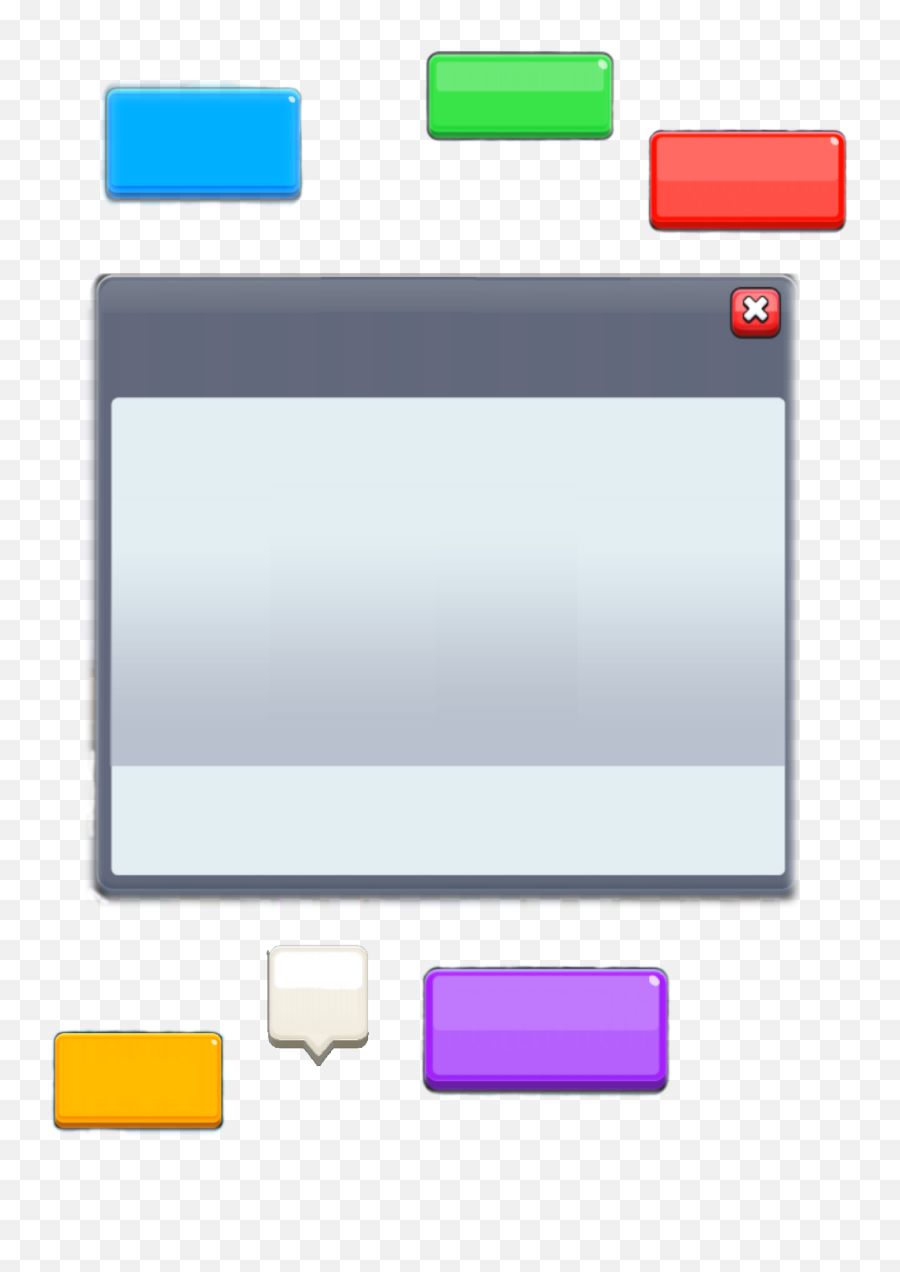 Clash Royale Blank Box And Option Buttons Updated Ver - Horizontal Png,Clash Royale Transparent