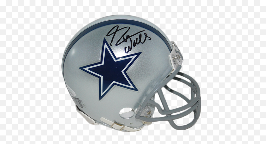 Everson Walls Autographed Dallas Cowboys Mini Helmet Jsa - Drawing Dallas Cowboys Logo Png,Cowboys Helmet Png