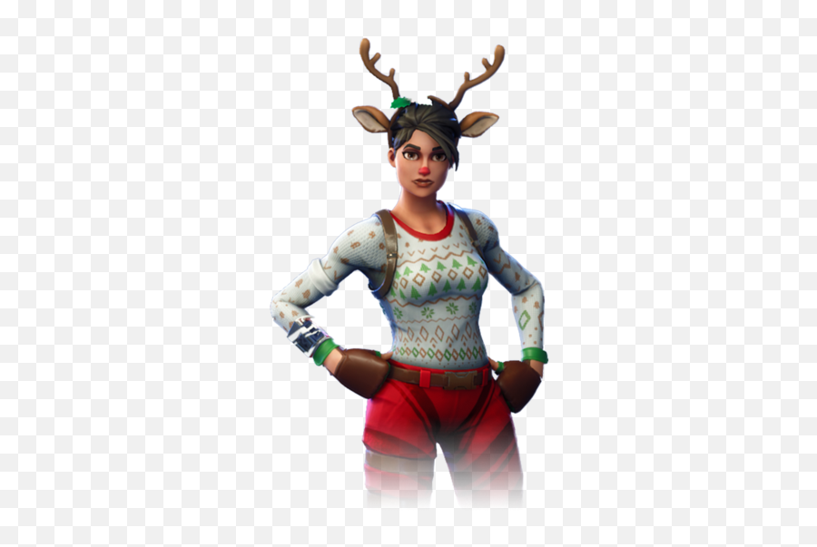 Download Red - Nosed Raider Fortnite Fade Red Nose Reindeer Red Nose Raider Fortnite Png,Nose Png