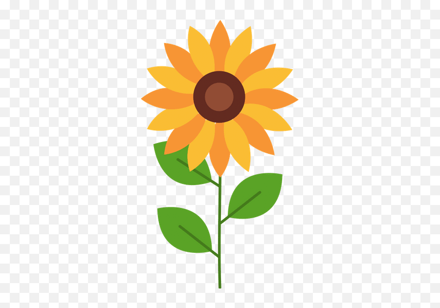 Isolated Sunflower Icon Flat Design - Canva Fresh Png,Sunflower Icon