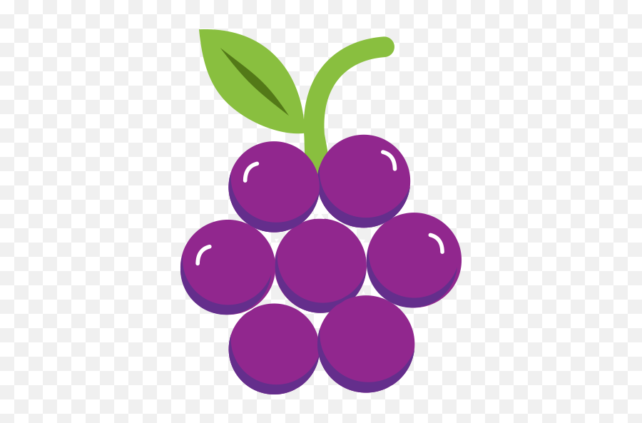 Purple Grapes Icon Png And Svg Vector - Dot,Grapes Icon